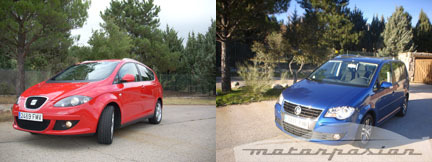 Comparativa: SEAT Altea XL 1.8 TFSI contra Volkswagen Touran 1.4 TSI (parte 1)