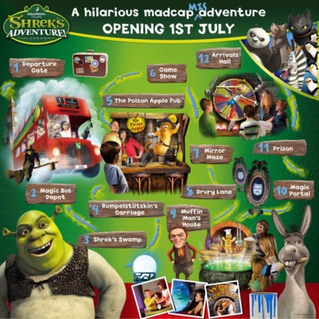 Shrek desembarca en Londres el 1 de julio con una nueva atracción temática