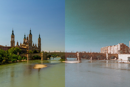 Cómo conseguir un estilo de película forzada a dos tiras en Photoshop