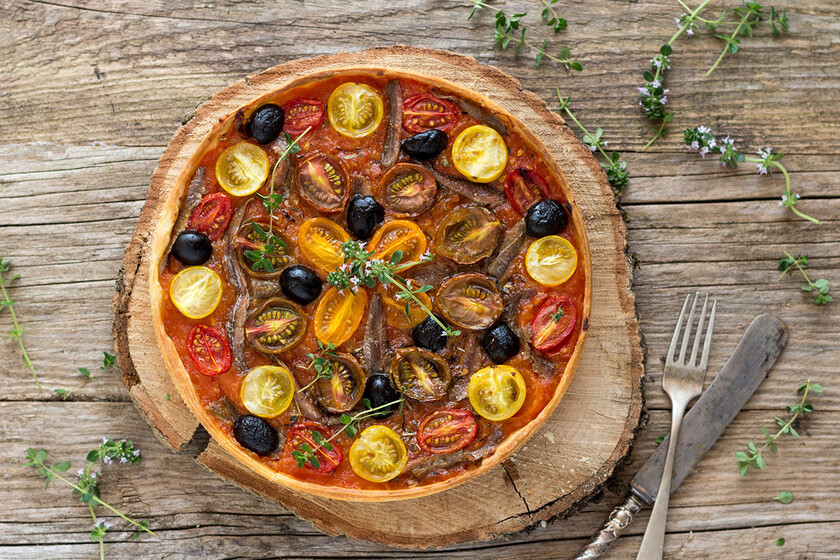 Tarta Tomate Anchoas