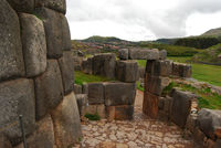 Las ruinas de Saqsayhuamán de Cuzco en Perú