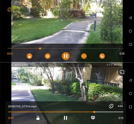 古いインターフェース (上) と新しいインターフェース (下)