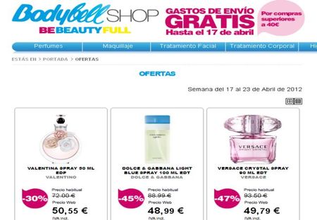 Perfumerías Bodybell, hoy último día para tener gastos de envío gratis*