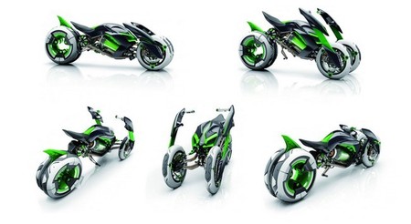 Kawasaki J Three Wheeler EV: en movimiento la idea es mucho más prometedora