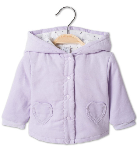 Chaqueta De Pana Bebe Lila