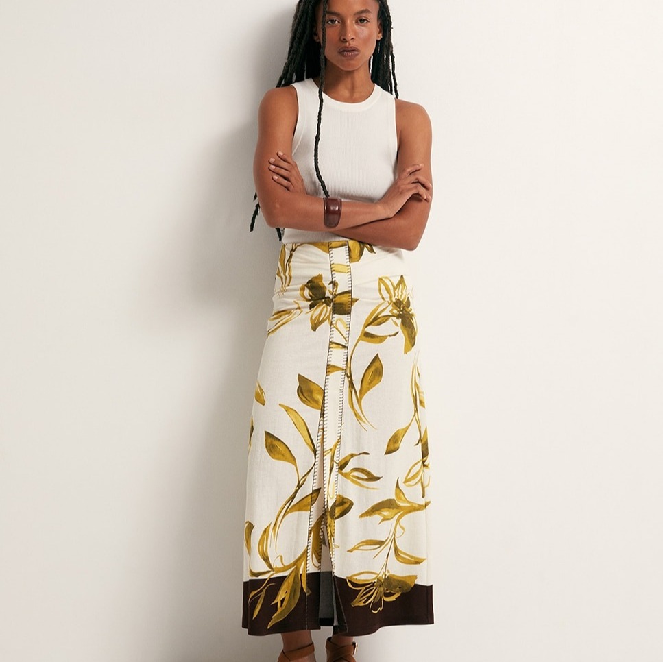 Sfera
Falda larga estampada