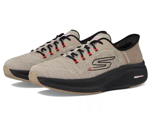 Skechers Zapatillas de Correr para Hombre, Taupe Black, 44.5 EU