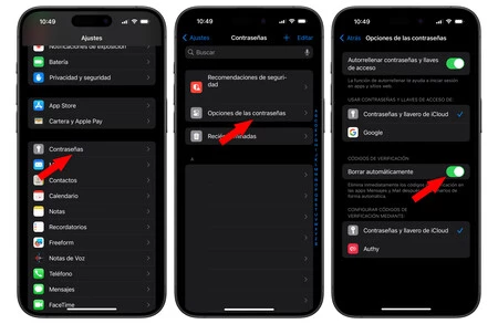 Iphone Contrasenas Eliminar Codigos Verificacion