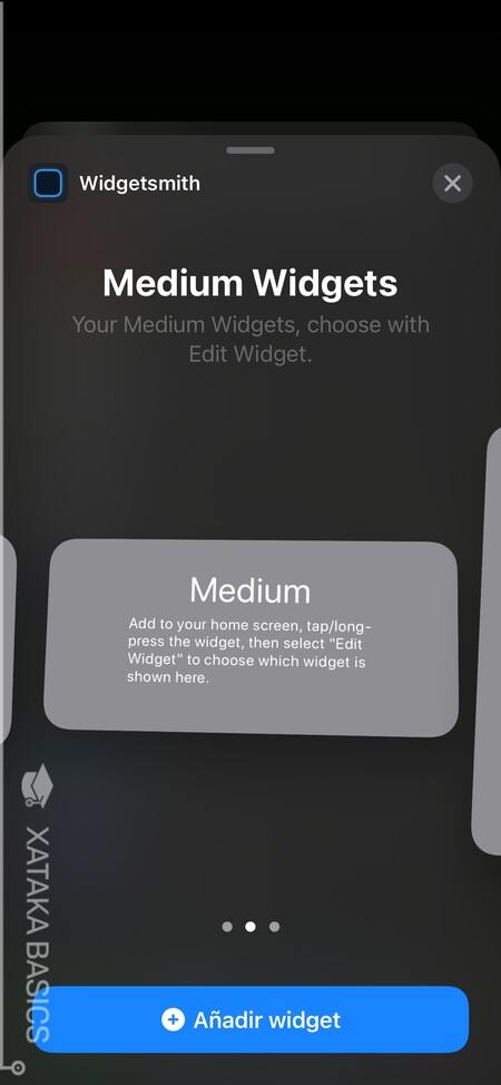 Anadir Widget