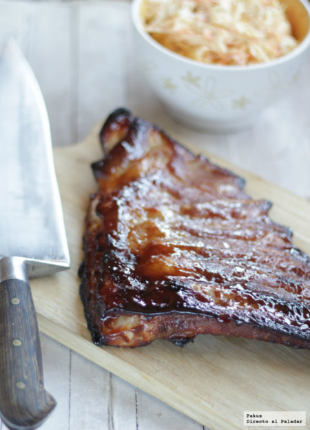 Costillas de cerdo en salsa teriyaki. Receta