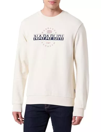 NAPAPIJRI Bander Sweatshirt, Beige, 3XL para Hombre