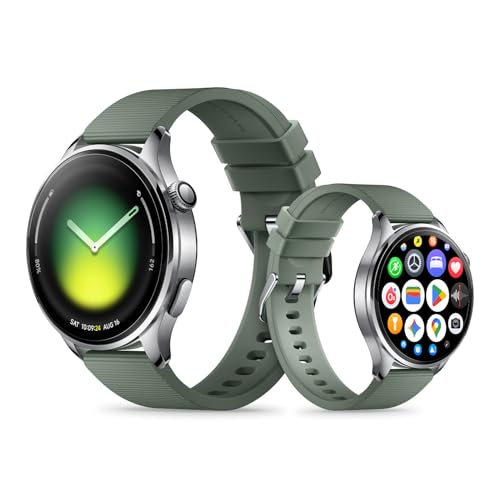 XIAOMI Watch 5 Smartwatch, Google Wear OS, pagos NFC, AI con Gemini, Pantalla de 1,54”, hasta 6 días de autonomía, GPS y Seguimiento Fitness, Control por Gestos, 47 mm, Bluetooth, Verde