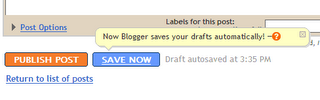 Blogger ya guarda tus post automáticamente