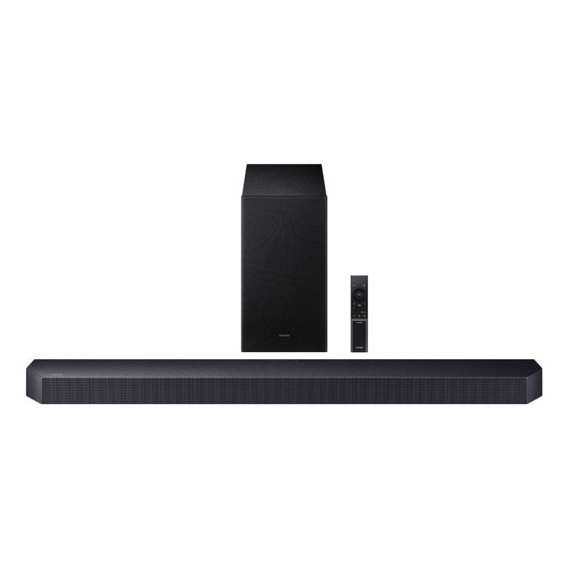 Samsung - Barra de sonido Samsung 2025 HW-Q600F, Dolby Atmos y DTS: X, Q-Symphony, 3.1.2 con 9 altavoces, 380W, Subwoofer inalámbrico 6,5' 160W.