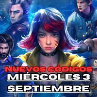 Códigos Free Fire Max hoy Miércoles 3 de Septiembre con recompensas gratuitas 