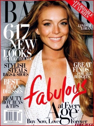 Lindsay Lohan espléndida en Harper's Bazaar