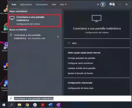 Conectarse A Una Pantalla Inalambrica