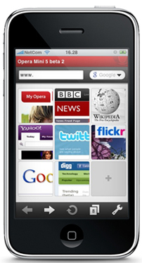 Opera Mini será presentado para el iPhone en el MWC