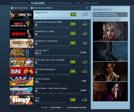 Resident Evil Lo Mas Vendido