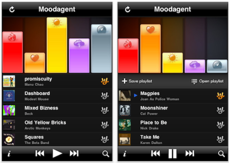 Moodagent, listas inteligentes desde tu iPhone e iPod touch