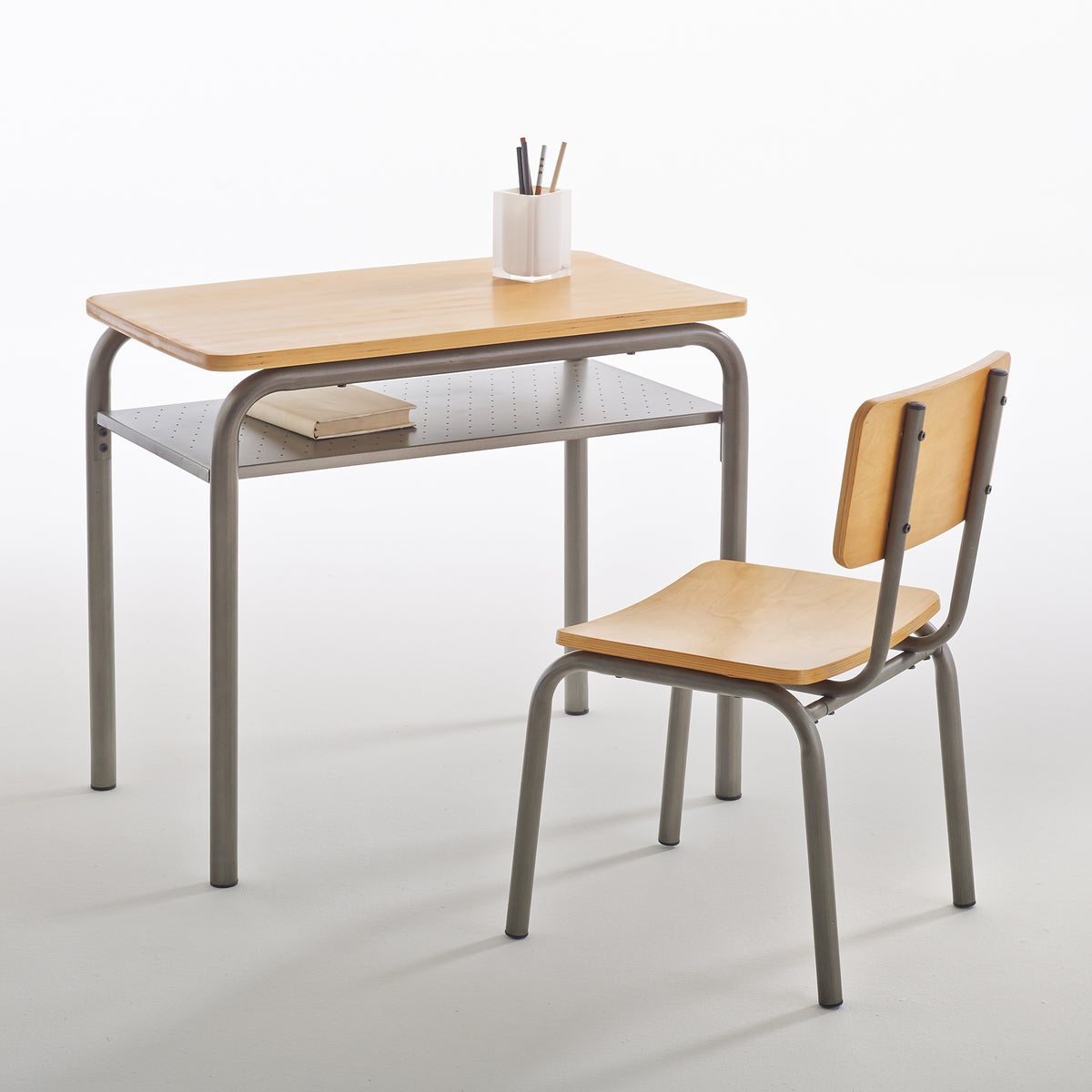 Escritorio y silla colegial vintage Buton
