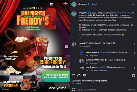 Palomera Cinepolis Five Freddy S Toy Espana