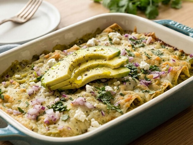 Cómo hacer enchiladas verdes con queso de cabra: la receta cremosa, ligera y fácil de preparar