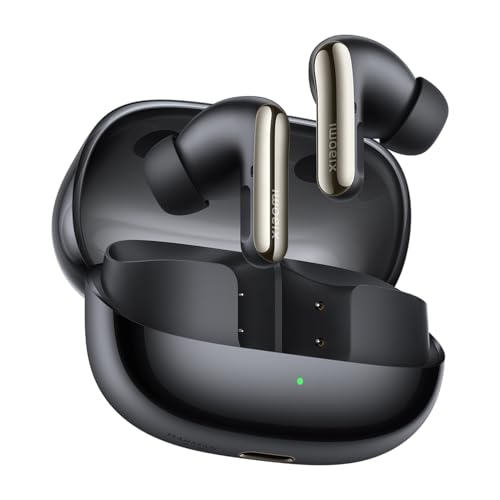 XIAOMI Buds 5 Pro, Auriculares inalámbricos, cancelación de Ruido, Harman Audio EFX, Qualcomm aptX Lossless Audio, diseño ergonómico, hasta 36 Horas de batería, Negro (Versión WiFi)