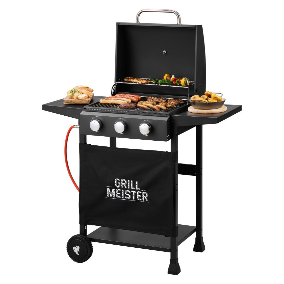 Barbacoa de gas 3 quemadores 