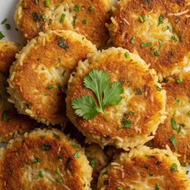 Cómo hacer tortitas de arroz doraditas, una forma de aprovechar el arroz que te sobró