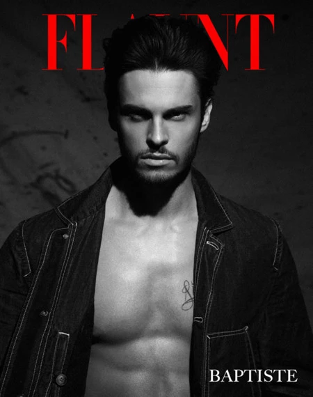 Baptiste Giabiconi en portada de la revista Flaunt para promocionar su nueva carrera musical