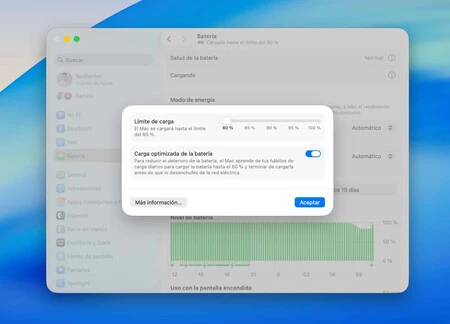 Carga Optimizada Bateria Mac