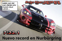 Nuevo record en Nurburgring: 7:22.1 para el Dodge Viper SRT10 ACR