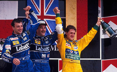 Podio GP México 1992