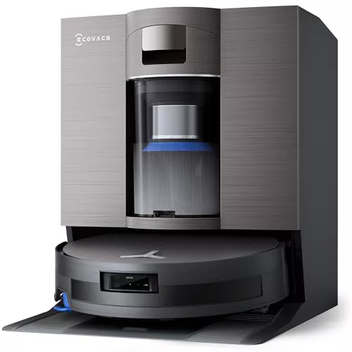 ECOVACS X11 OMNI CYCLONE Robot Aspirador y Friegasuelos, BLAST+19,500 Pa, Potencia ultrarrápida, OZMO ROLLER 2.0, Altura Máxima de Ascenso de 4cm, Rodillo Extendido, Vaciado Automático PureCyclone 2.0