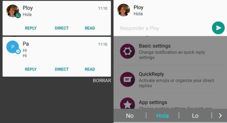 QuickReply te lleva la respuesta rápida de Android N a WhatsApp, Telegram, LINE y más en Lollipop
