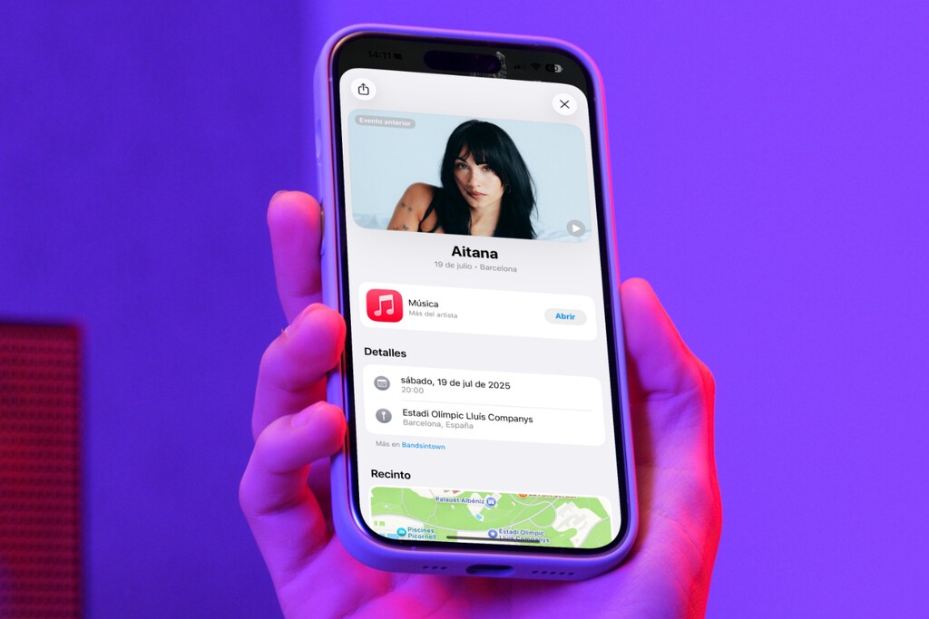 Esta novedad oculta de iOS 26 es una genialidad: etiqueta tus fotos y vídeos con datos del concierto o evento exacto al que fuiste 