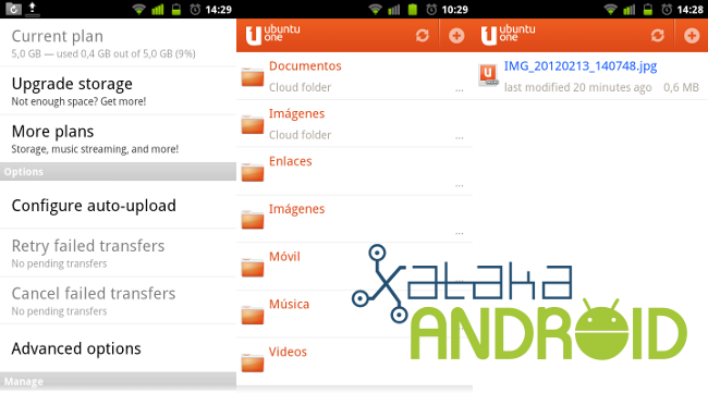 Android en la nube: Ubuntu One