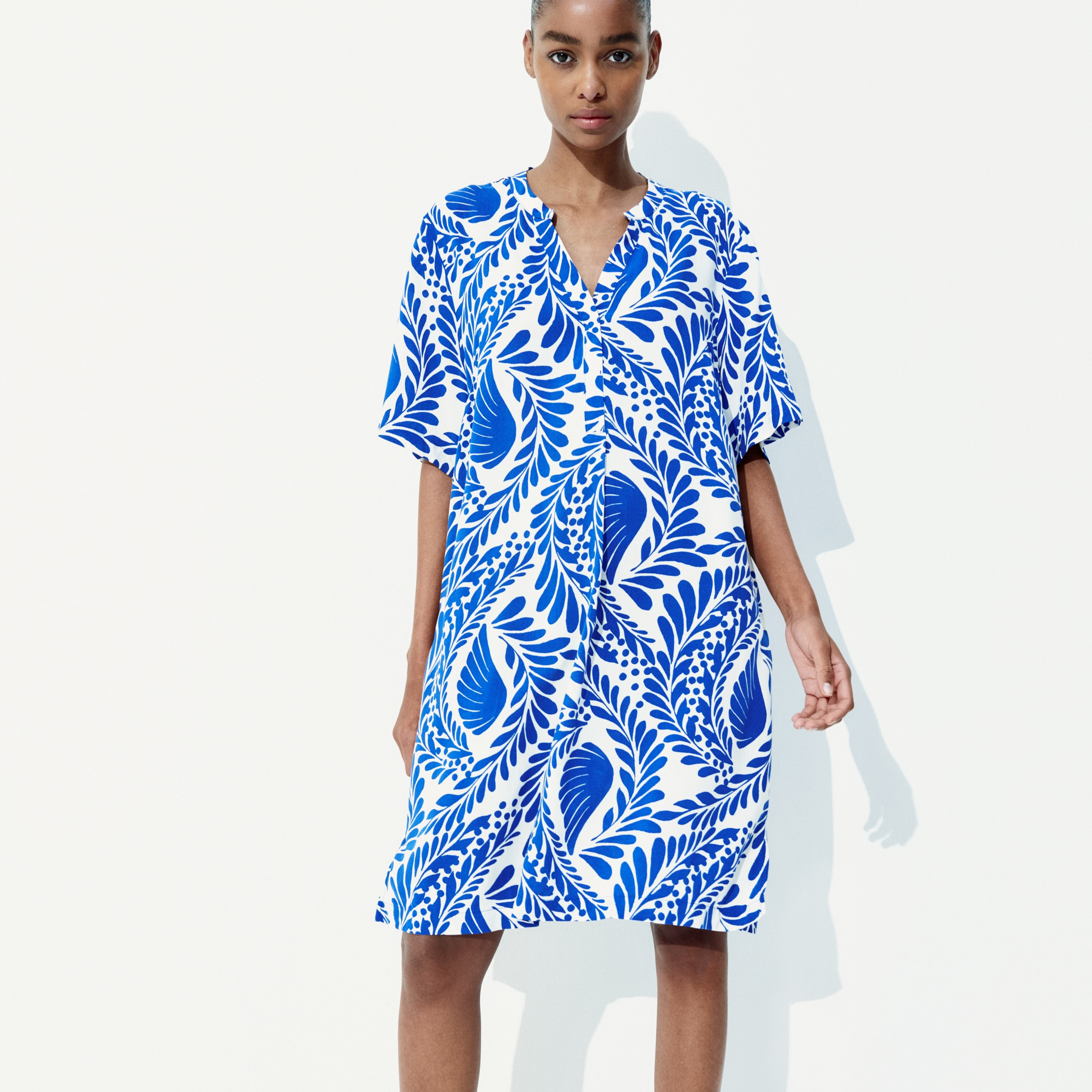 Vestido túnica de viscosa