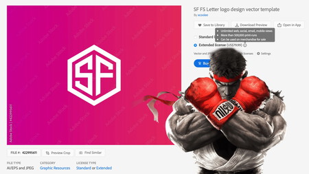 El logo del nuevo 'Street Fighter 6', odiado por los fans, resulta ser una plantilla comprada por 80$ en un marketplace
