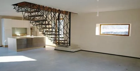 Unas escaleras esculturales