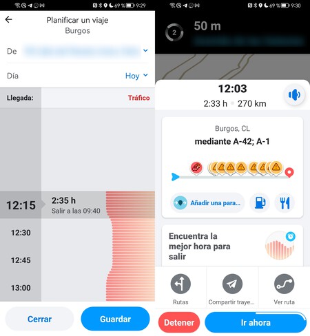 Planificar Viaje Waze