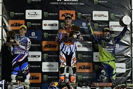 Podio Mx2 Catar 2015