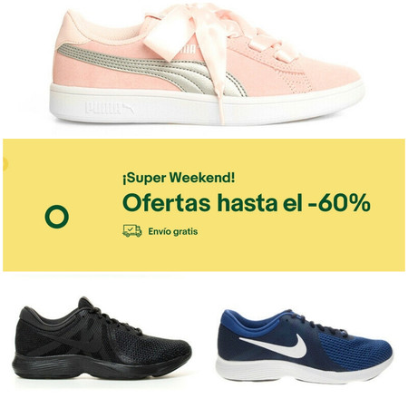 Super Weekend en eBay: 5 zapatillas de marca por menos de 50 euros y envío gratis