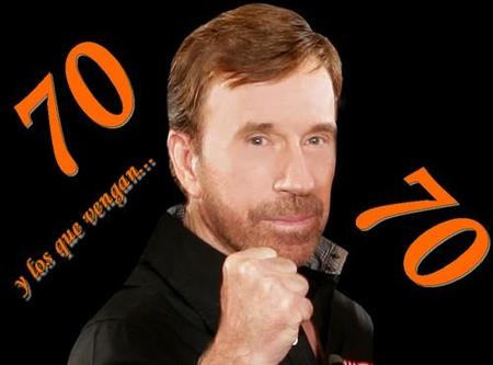 Chuck Norris es inmortal, pero cumple años