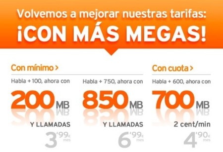 Simyo mejora sus tarifas para hablar y navegar con 100 MB más por el mismo precio