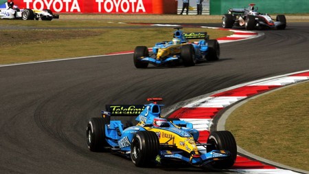 Alonso China F1 2005