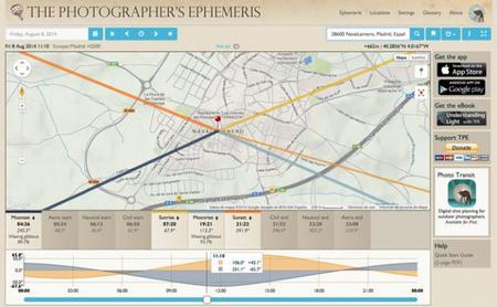 Consigue siempre la luz natural que necesitas en tus fotos con la nueva versión de The Photographer's Ephemeris