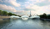Un extravagante puente trampolín para París