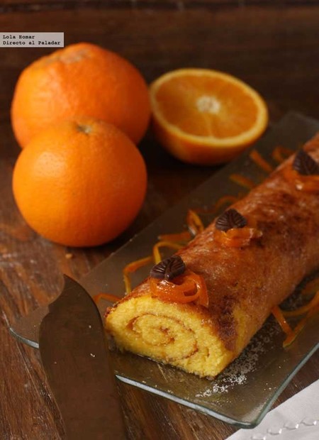 Brazo de naranja. Receta de postre.